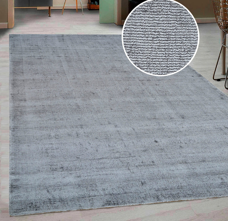 Covor »Shirley« din viscoza cu aspect matasos, gri 160x230 cm - LunaHome.ro