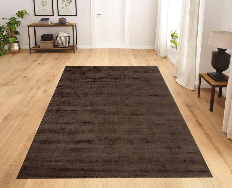 Covor »Shirley« din viscoza cu aspect matasos maro 120x180 cm - LunaHome.ro