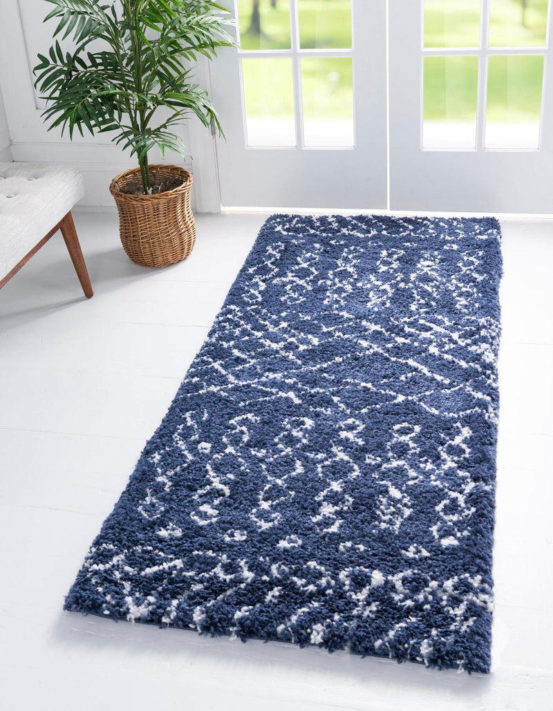 Covor »Temara Shag« foarte pufos albastru 80x185 cm - LunaHome.ro