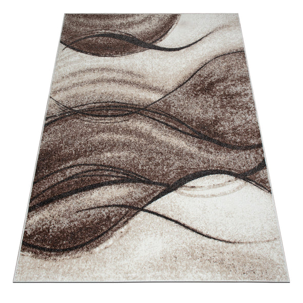 Covor Tritom în nuanțe de maro cu model modern 80x150 cm - LunaHome.ro