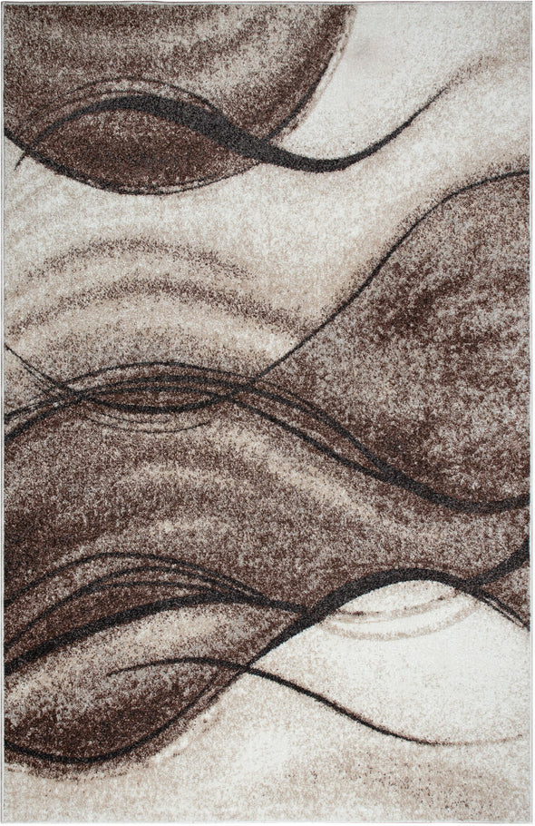 Covor Tritom în nuanțe de maro cu model modern 80x150 cm - LunaHome.ro