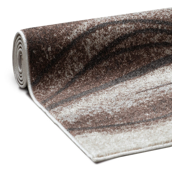 Covor Tritom în nuanțe de maro cu model modern 80x150 cm - LunaHome.ro