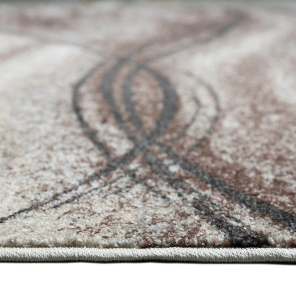 Covor Tritom în nuanțe de maro cu model modern 80x150 cm - LunaHome.ro