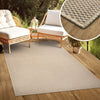 Covor Venice cu tesatura plata, aspect de sisal, bej 200x290 cm - LunaHome.ro
