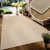 Covor Venice cu tesatura plata, aspect de sisal, bej 200x290 cm - LunaHome.ro