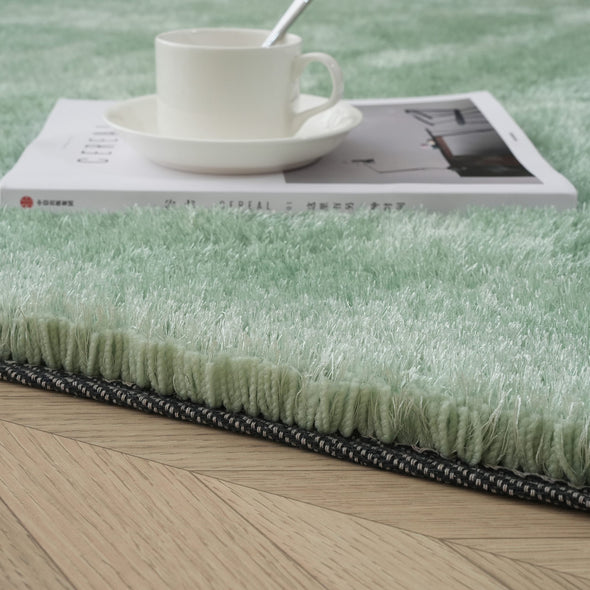 Covor cu fir lung »Dana«, foarte moale si pufos, verde menta 160x230 cm - LunaHome.ro