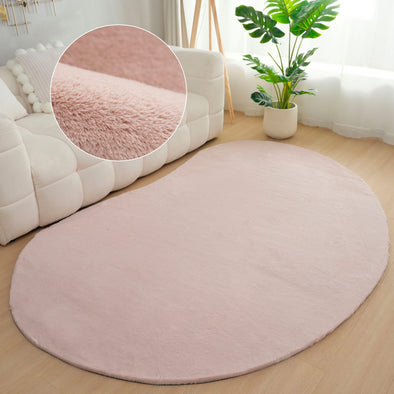 Covor de blana eco Rabbit 2 Bean roz foarte pufos 160x240 cm - LunaHome.ro