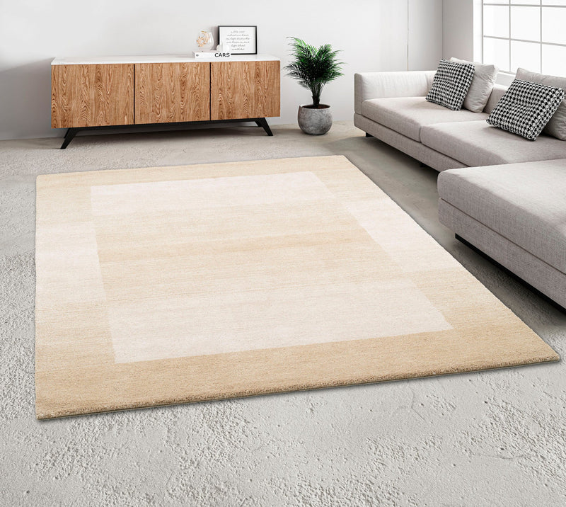 Covor din lână Gabbeh Super bej cu model degradee 120x180 cm - LunaHome.ro