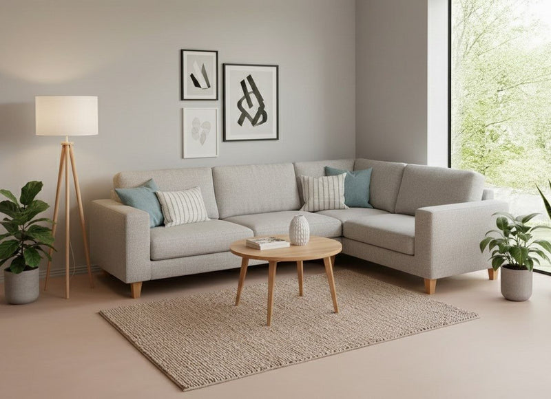 Covor din lână Wolly cu model cu noduri nisipiu 160x230 cm - LunaHome.ro