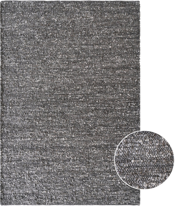 Covor din lână cu model boucle Landhaus tesut manual 120x180 cm - LunaHome.ro