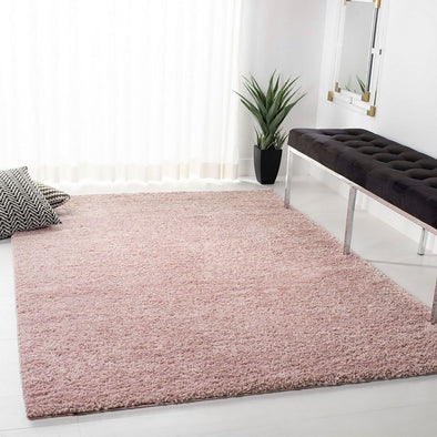 Covor pufos shaggy Fantazy roz pastelat 60x110 cm - LunaHome.ro