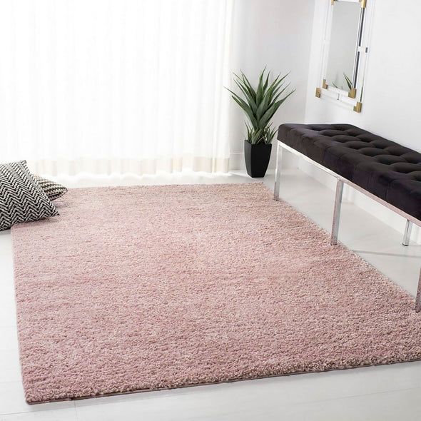 Covor pufos shaggy Fantazy roz pastelat 60x110 cm - LunaHome.ro