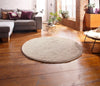 Covor rotund Magong foarte pufos crem 140 cm - LunaHome.ro