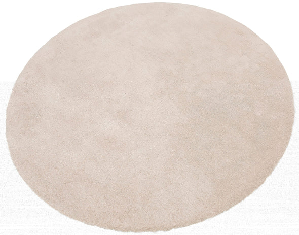 Covor rotund Magong foarte pufos crem 140 cm - LunaHome.ro