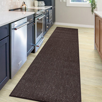 Covor traversa Anna potrivit si la exterior maro 80x250 cm - LunaHome.ro