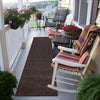 Covor traversa Anna potrivit si la exterior maro 80x250 cm - LunaHome.ro