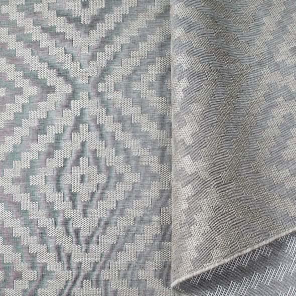 Covor traversa Cordoba de interior si exterior gri 67x230 cm