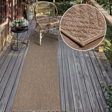 Covor traversa »Elsa« cu țesătură plată, potrivit si pentru exterior 67x230 cm