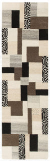 Covor traversa »Lola« din lână pură, design modern mozaic 67x230 cm - LunaHome.ro