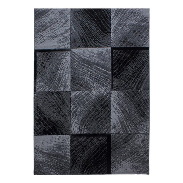 Covor traversa Plus Black negru 80x300 cm - LunaHome.ro