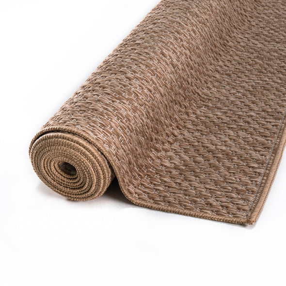 Covor traversa Rhodes de interior si experior bej 67x230 cm - LunaHome.ro
