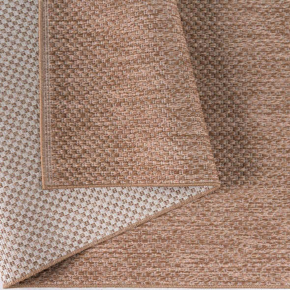 Covor traversa Rhodes de interior si experior bej 67x230 cm - LunaHome.ro