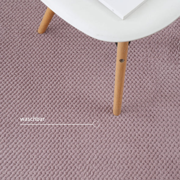 Covor blanita sintetica Rabbit mov cu model 3D 40x60 cm - LunaHome.ro