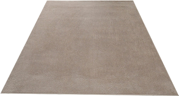 Covor blanita sintetica Rabbit taupe cu model 3D 80x150 cm