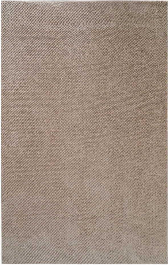 Covor blanita sintetica Rabbit taupe cu model 3D 80x150 cm