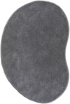 Covor cu fire înalte Halrum, foarte pufos, oval gri inchis 160x240 cm - LunaHome.ro