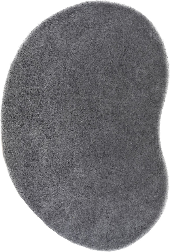 Covor cu fire înalte Halrum, foarte pufos, oval gri inchis 160x240 cm - LunaHome.ro