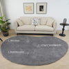 Covor cu fire înalte Halrum, foarte pufos, oval gri inchis 160x240 cm - LunaHome.ro