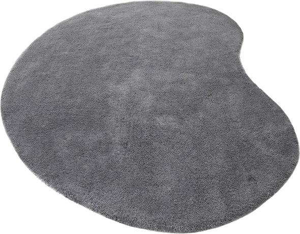 Covor cu fire înalte Halrum, foarte pufos, oval gri inchis 160x240 cm - LunaHome.ro