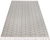 Covor cu franjuri Dotty crem gri pentru interior si exterior 120x180 cm - LunaHome.ro