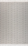 Covor cu franjuri Dotty crem gri pentru interior si exterior 120x180 cm - LunaHome.ro