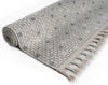 Covor cu franjuri Dotty crem gri pentru interior si exterior 120x180 cm - LunaHome.ro