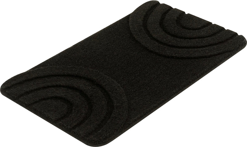 Covor de baie Bow Cloud negru lavabil 70x120 cm - LunaHome.ro