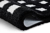 Covor de baie Boxes lavabil antiderapant negru 70x120 cm - LunaHome.ro