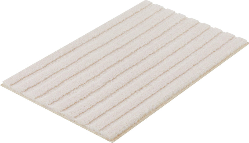 Covor de baie Cloud bej cu model 3D lavabil 70x120 cm - LunaHome.ro
