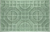 Covor de baie Mozaic lavabil antiderapant din bumbac verde, 60x90 cm - LunaHome.ro