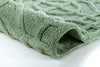 Covor de baie Mozaic lavabil antiderapant din bumbac verde, 60x90 cm - LunaHome.ro