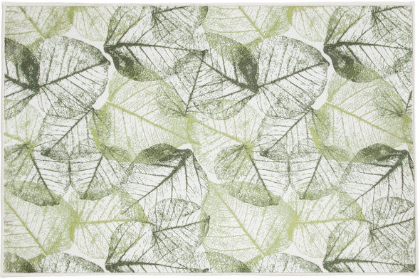 Covor de baie Selva cu model vegetal verde 70x120 cm - LunaHome.ro