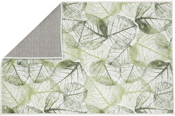 Covor de baie Selva cu model vegetal verde 70x120 cm - LunaHome.ro