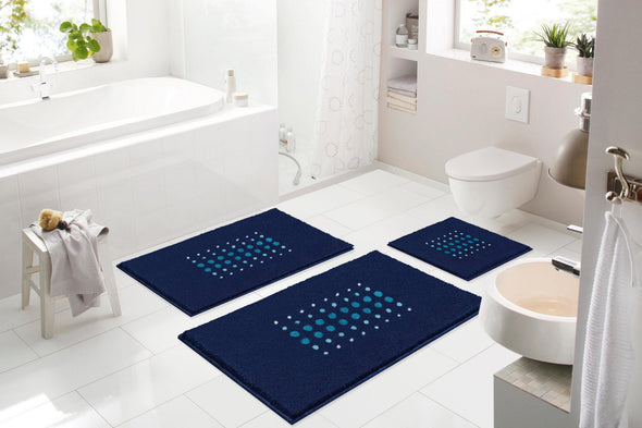 Covor de baie Siria lavabil antiaderent albastru 50x60 cm - LunaHome.ro