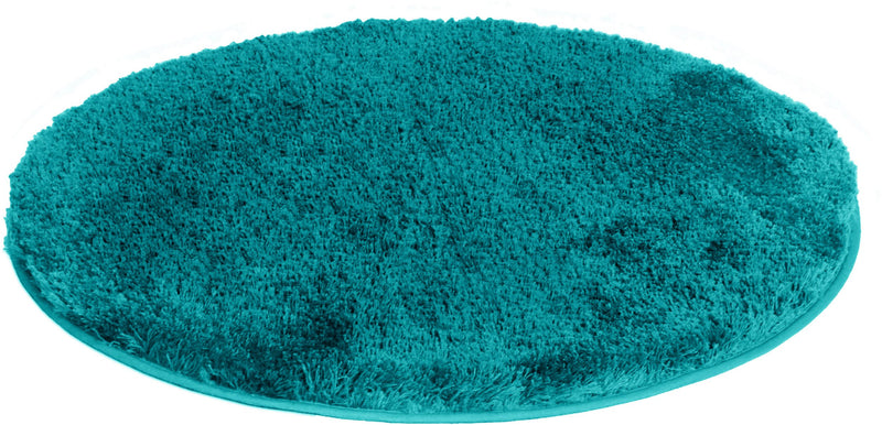 Covor de baie albastru Lagoon lavabil antiderapant 80 cm - LunaHome.ro
