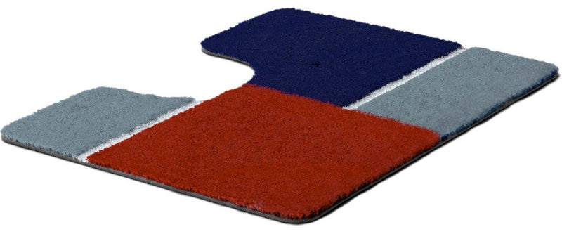 Covor de baie cu decupaj Enema lavabil model geometric 50x50 cm - LunaHome.ro