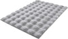 Covor de baie pufos Cloud gri cu model 3D 60x90 cm