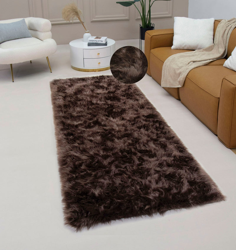 Covor de blană artificiala »Dena« moale și pufoasă, 90x250 cm - LunaHome.ro