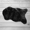 Covor de blana eco Kinzler neagra 70x110 cm