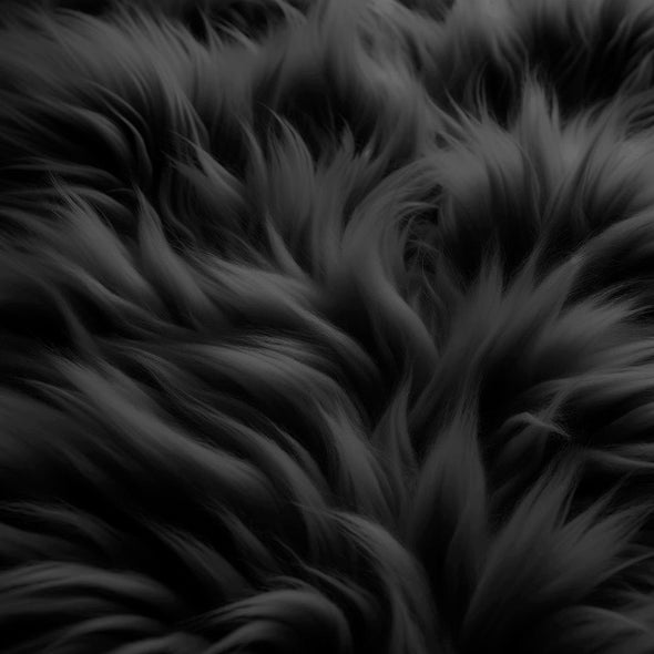 Covor de blana eco Kinzler neagra 70x110 cm
